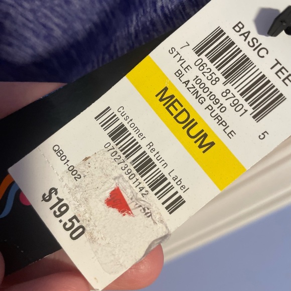 Ideology Rapidry Performance T-Shirt, Keyhole Back Blazzing Purple Medium - Picture 4 of 6